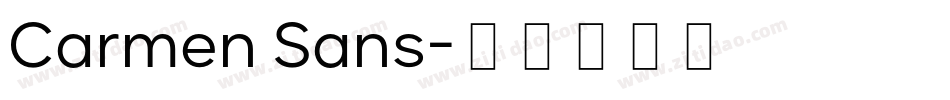 Carmen Sans字体转换